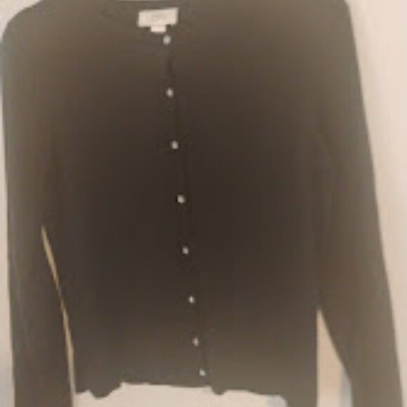 LOFT Sweaters - LOFT Black Button-Up Cardigan Sweater in Size M